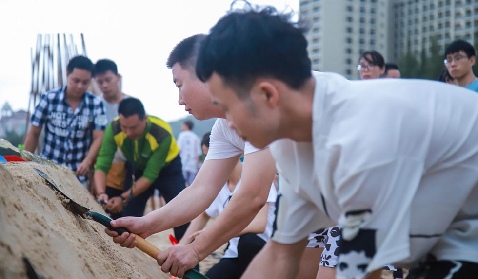 海瑜機電陽江海陵島團建活動